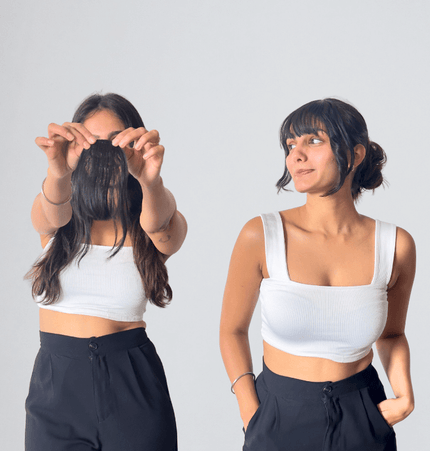 Clip in Bangs with side pieces